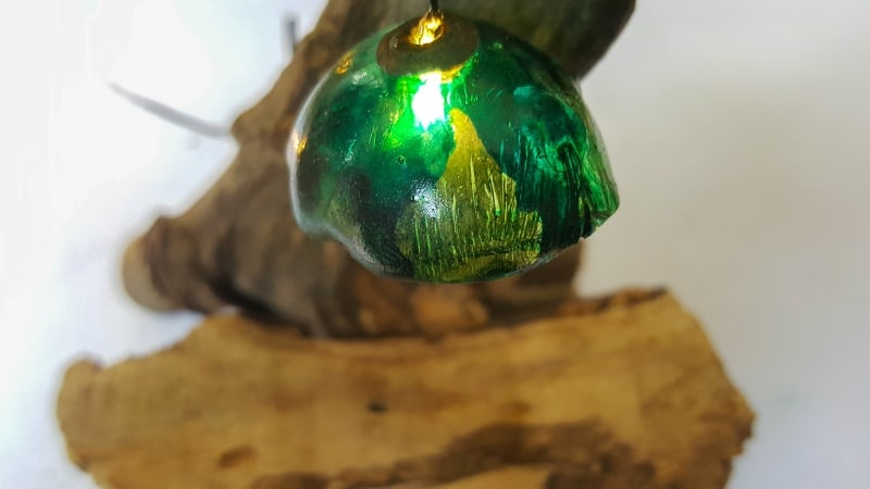 Testing out the stained-glass fairy light
