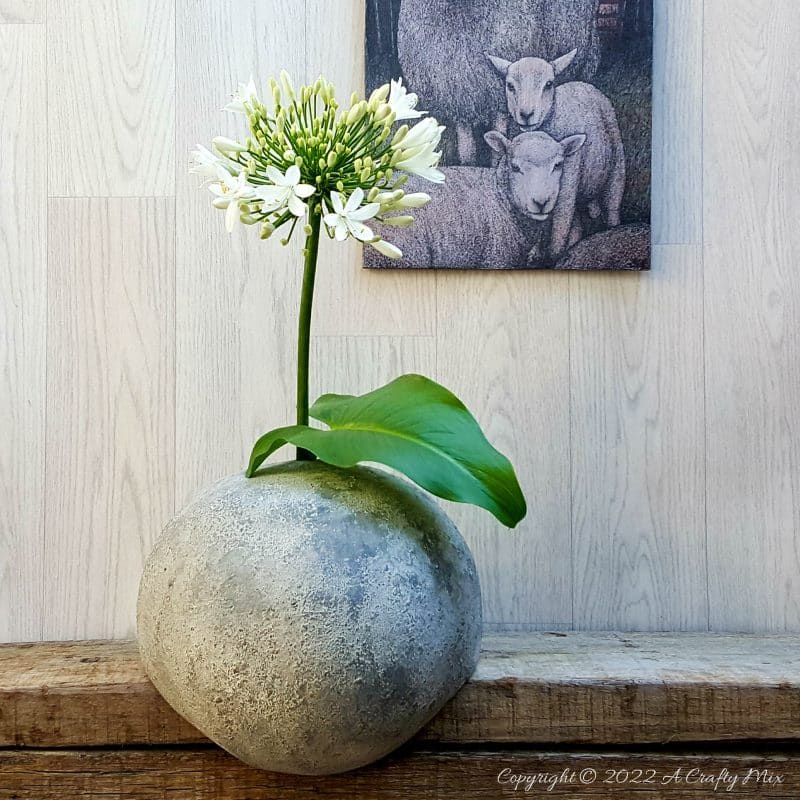 This simple step by step tutorial will show you how to make an unusual cardboard vase for real flowers and use charcoal ash to add texture. The easy-to-follow craft tutorial can be adapted for any vase style.