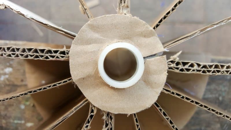 Add a small cardboard circle at the top