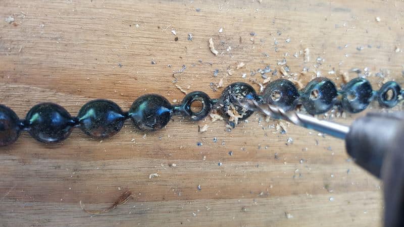 Drill extra holes in the nail strip