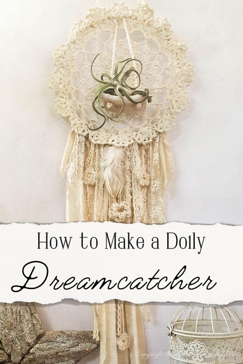 Looking for a charming way to incorporate plants in your d&eacute;cor? This repurposed doily dreamcatcher that doubles up as an air plant holder is quick and easy to make. It can be hung anywhere to add a little natural greenery to your home. Get the easy to follow tutorial at A Crafty Mix.
