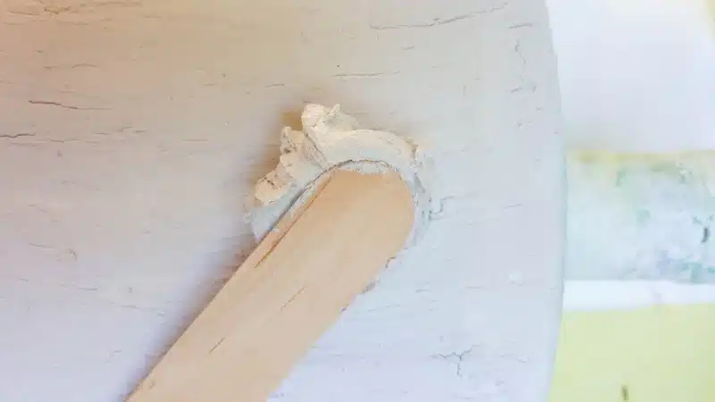 Apply the texture paste onto the bottle