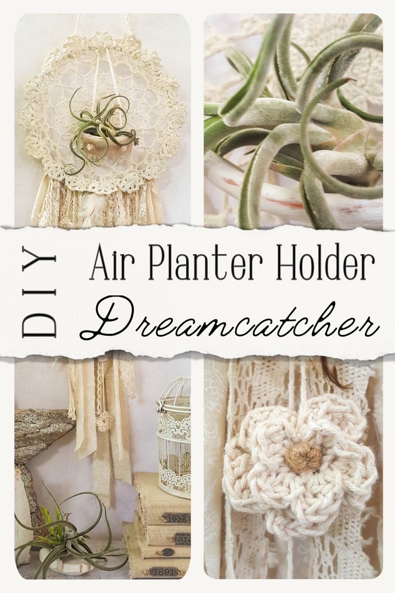 Looking for a charming way to incorporate plants in your d&eacute;cor? This repurposed doily dreamcatcher that doubles up as an air plant holder is quick and easy to make. It can be hung anywhere to add a little natural greenery to your home. Get the easy to follow tutorial at A Crafty Mix. 