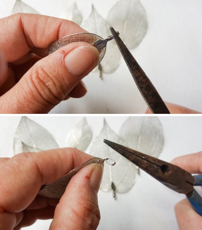 Use needle-nose pliers to gently bend the hook downwards