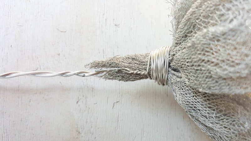 Twist jewelry wire together to form a sturdy wire stalk