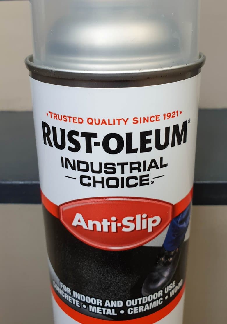 Spray on two coats of ant-slip