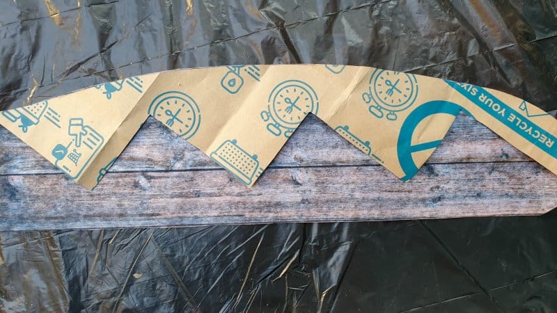 Create a cutting template for the stringers
