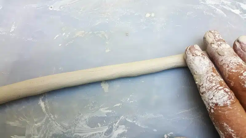 Roll out a long clay sausage to make the stalks and spadix