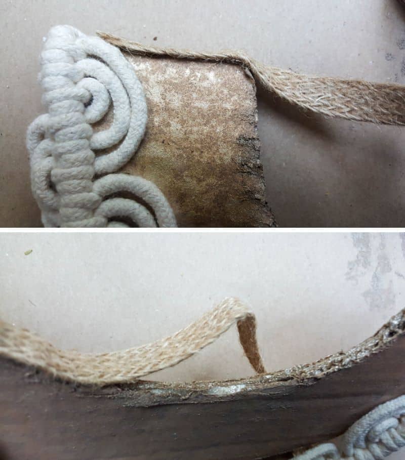Glue the trim or what ever you're using on the collar