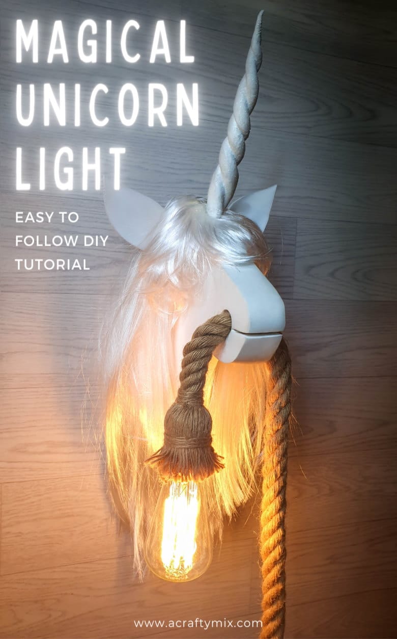 Transform your child&rsquo;s room into a whimsical wonderland with this DIY wall-mounted unicorn light. Perfect for unicorn lovers and crafty parents, this easy tutorial comes with a free printable template and step-by-step instructions. Brighten up your space with magical decor-click to get started and download your free template today.