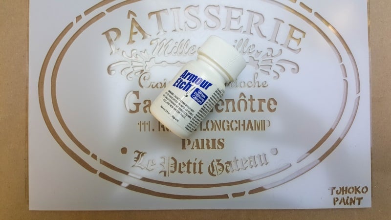 Scary chemicals in the etching paste