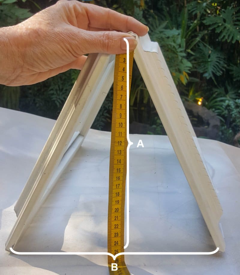 Measure the height of the frame