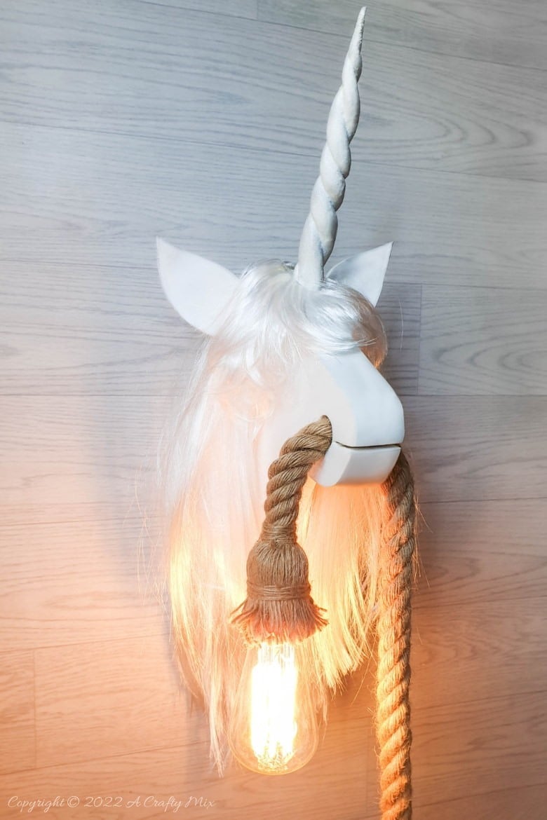 Transform your child&rsquo;s room into a whimsical wonderland with this DIY wall-mounted unicorn light. Perfect for unicorn lovers and crafty parents, this easy tutorial comes with a free printable template and step-by-step instructions. Brighten up your space with magical decor-click to get started and download your free template today.
