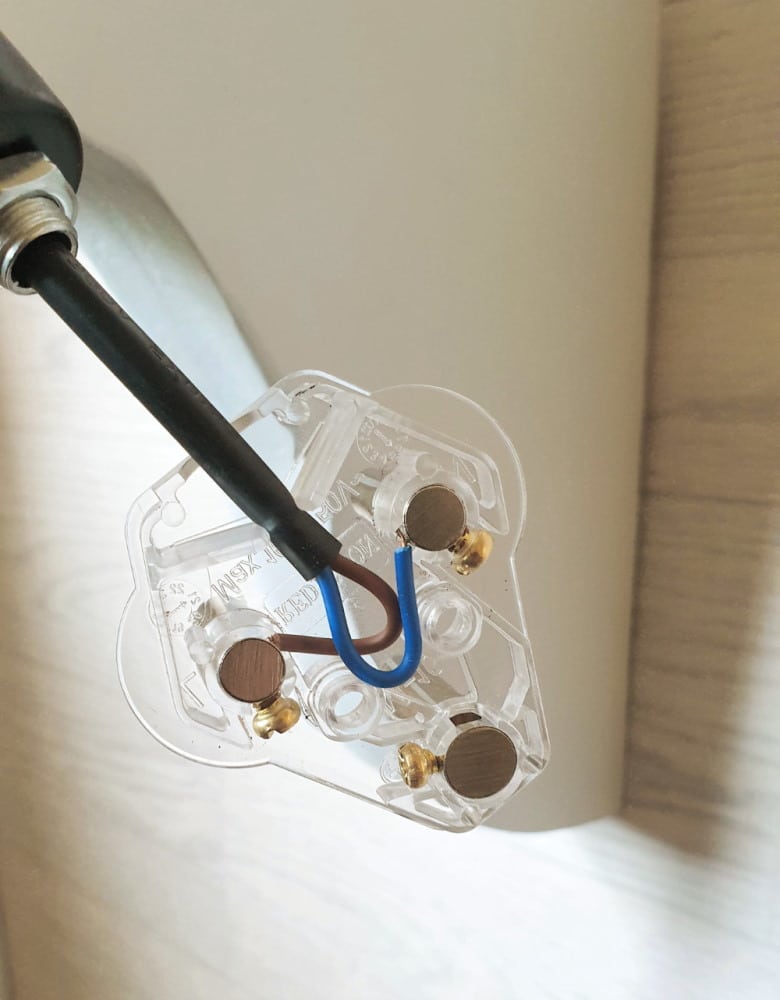 Wire up the plug
