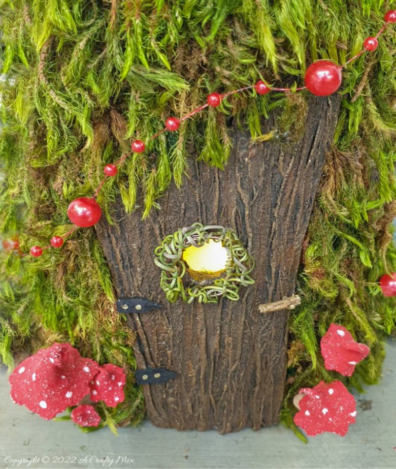 Welcome the fae folk to your festive celebrations with a Cone Fairy Christmas Tree with lights. The step-by-step tutorial will show you how to make one. #ACraftyMix