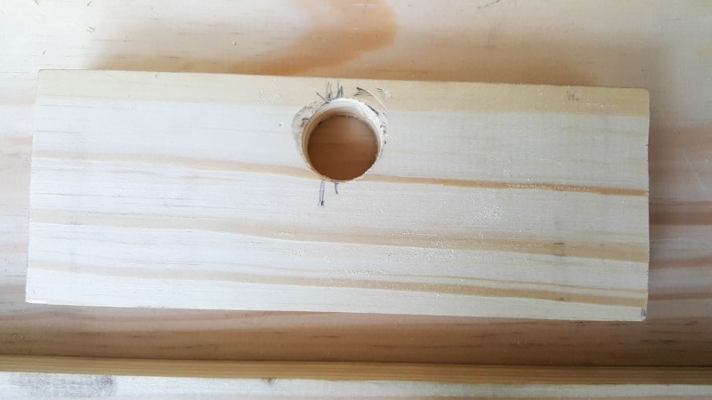 Drill a hole in the bottom of the box for the charging cables
