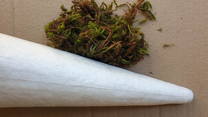 What you need to make the cone Fairy Christmas tree