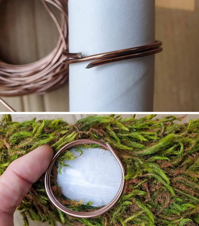 Twist jewelry wire around a tube or cylinder to form a ring