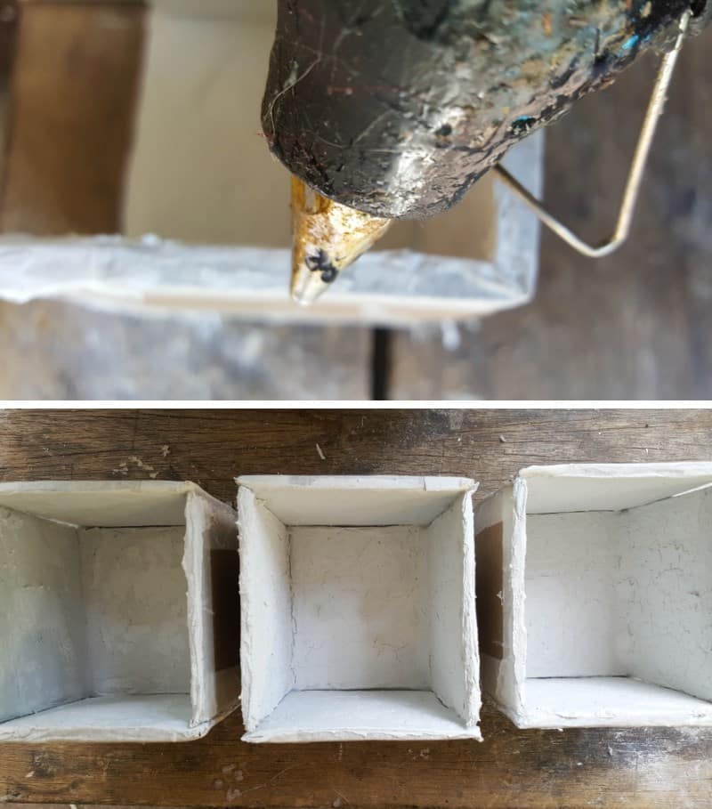 Glue the box pieces together