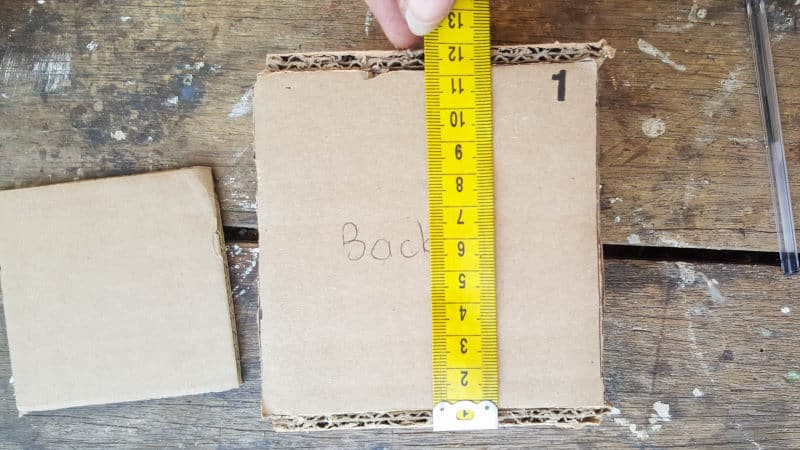Measure the back square