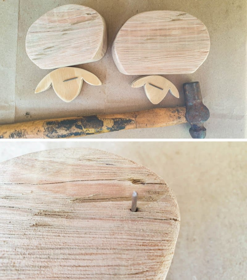 Remove the head of a nail with wire cutters