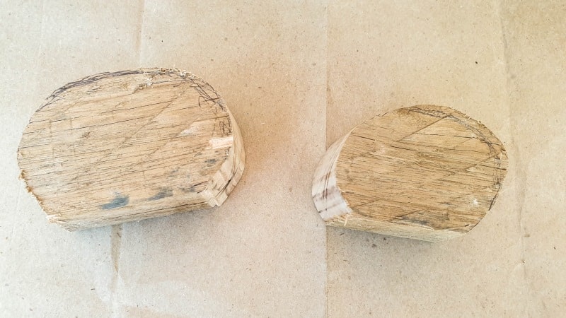 Cut two sheepish shapes out of scrap wood