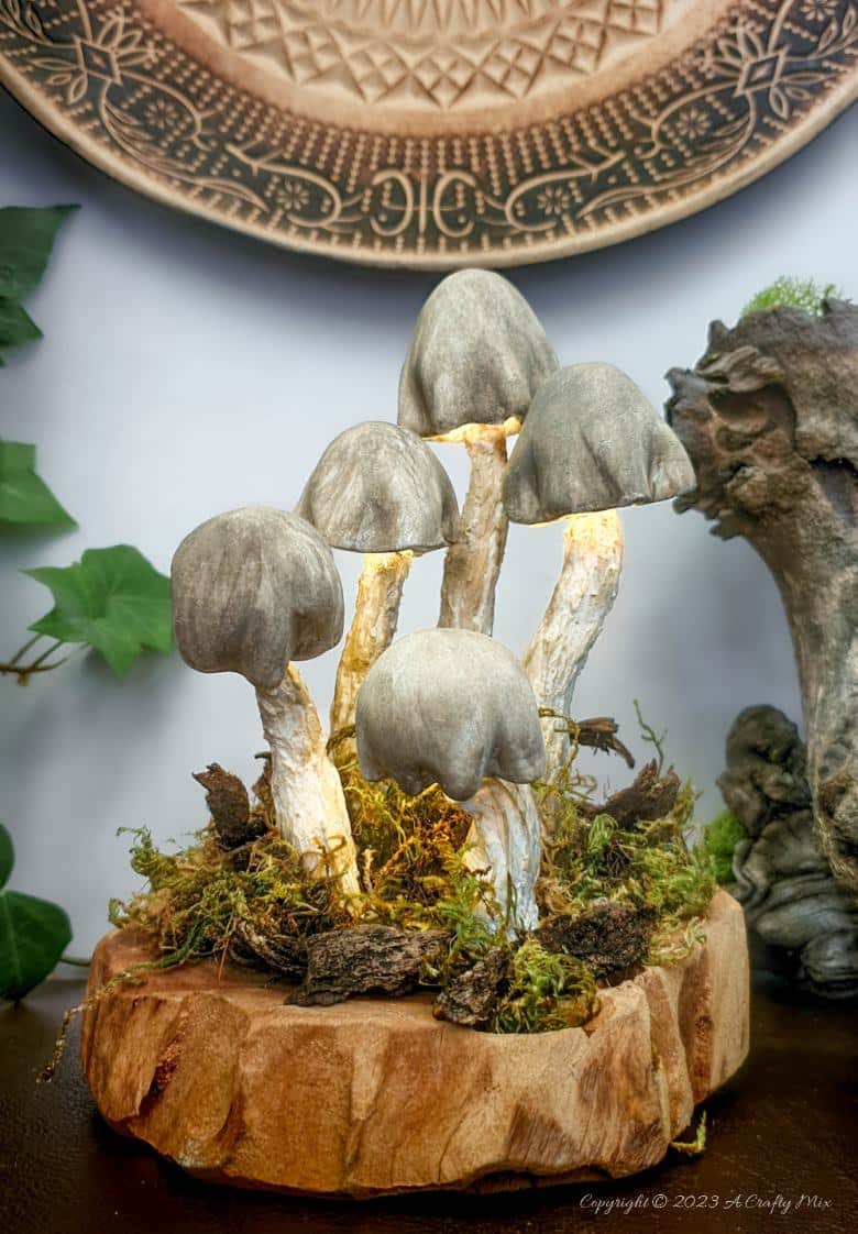 From whimsical toadstools to realistic-looking fungi, mushroom crafts are a fun and creative activity that can be enjoyed by all age groups. Join us on the blog was we show you how to make these enchanting clay mushrooms that light-up to add a little charm to your home d&eacute;cor. Step-by-step tutorial @ #ACraftyMix