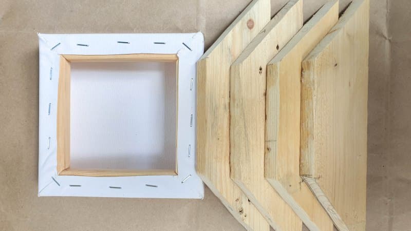 Make a frame out of old pallets
