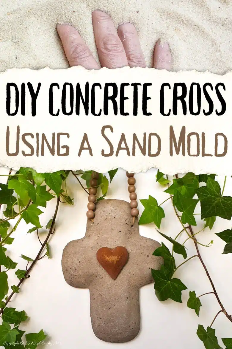 Are you looking for something special to add to your garden, yard, or patio? Look no further than this easy-peasy rustic concrete cross. I’ll show you how to make your own using an inexpensive sand mold. It’s a fun craft idea and a great beginner project if want to start playing around with concrete. Get the full tutorial @ACraftyMix