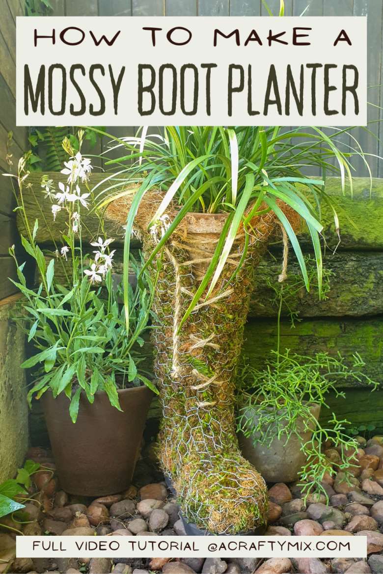 Are you looking for a beautiful and natural-looking planter that will add character and rustic charm to your outdoor space? This Leprechaun-approved mossy boot planter is the perfect solution! It&rsquo;s both budget-friendly and easy to make. Get the how-to video and detailed tutorial @ACraftyMix