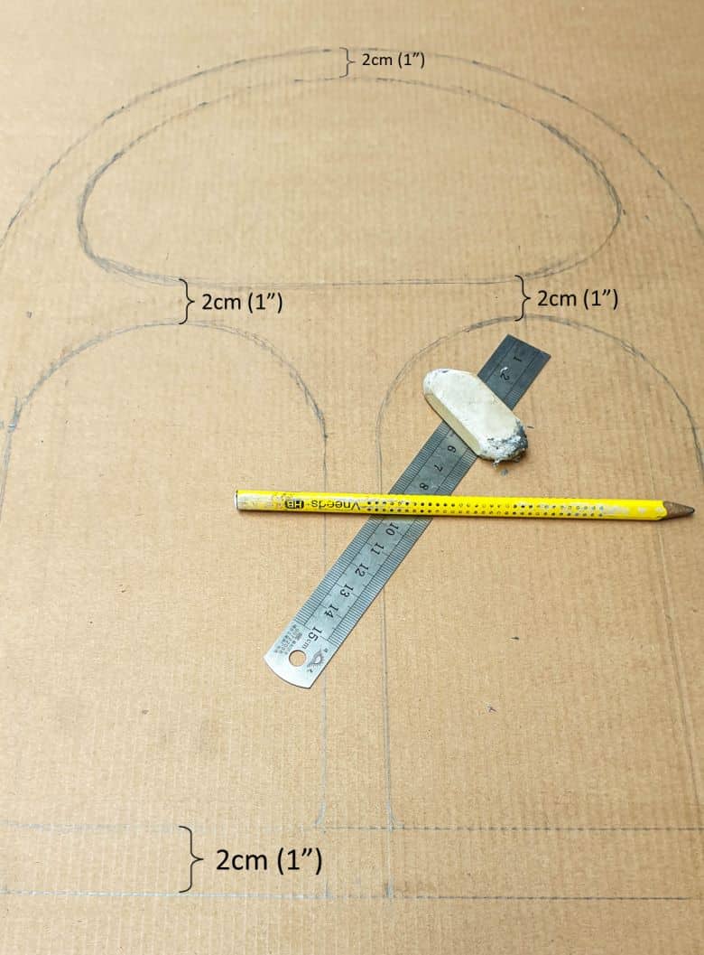 Draw a sketch of how the shelf should look