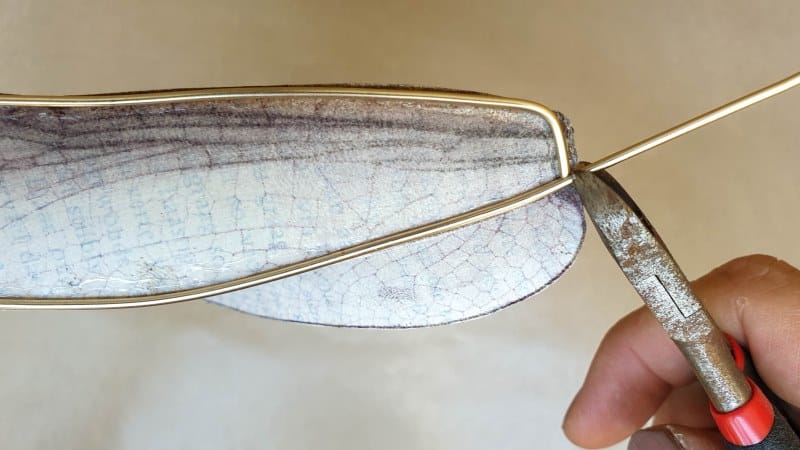 Trim away the excess wire