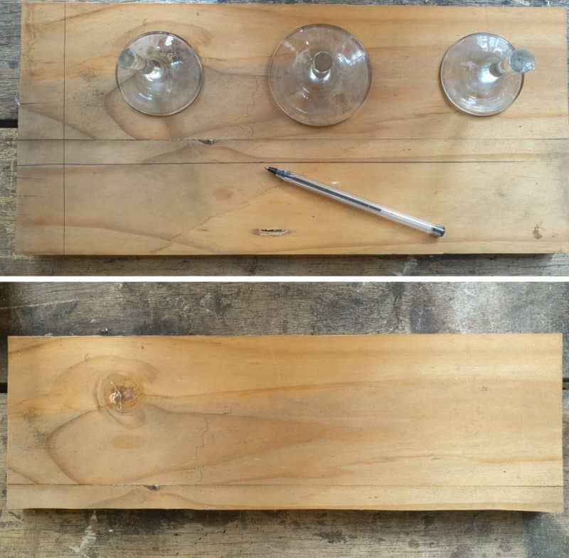 Trim the scrap wood to size