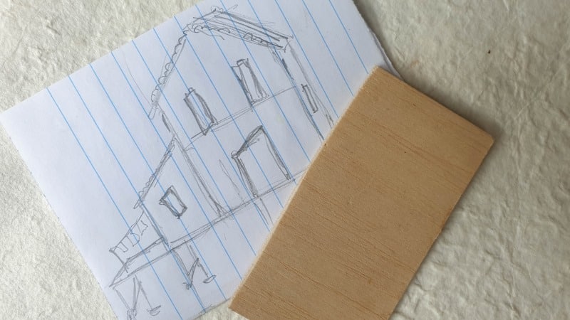 When working with miniatures I always find it easier to sketch a rough plan out first.