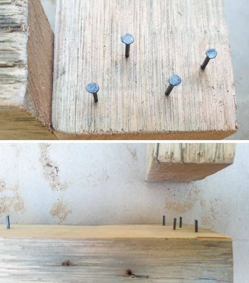 Adding headless nails makes a stronger join