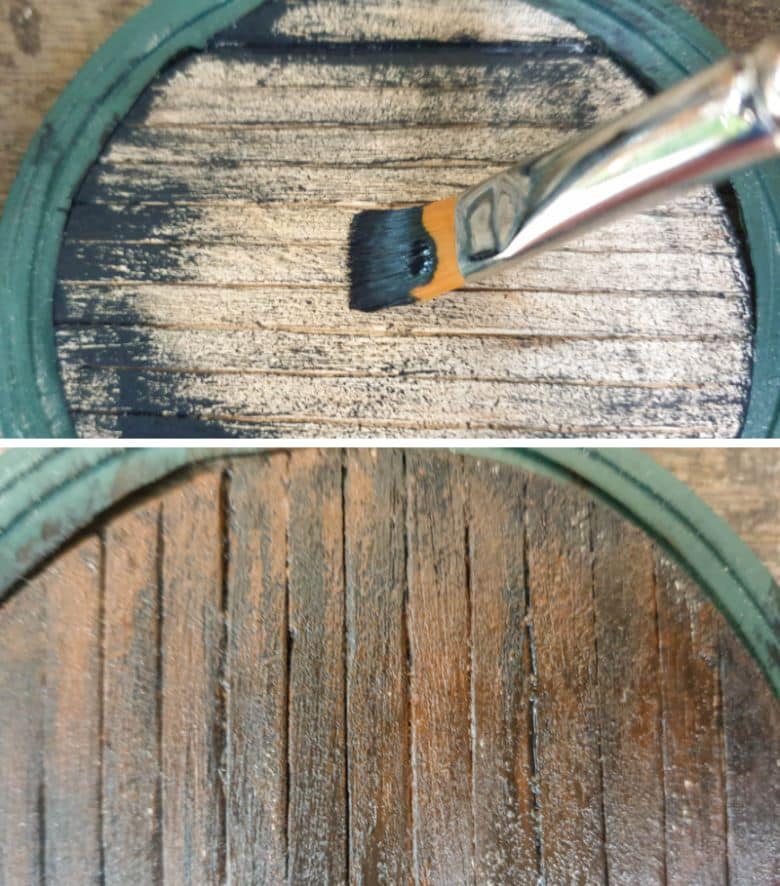Paint the door and back panels