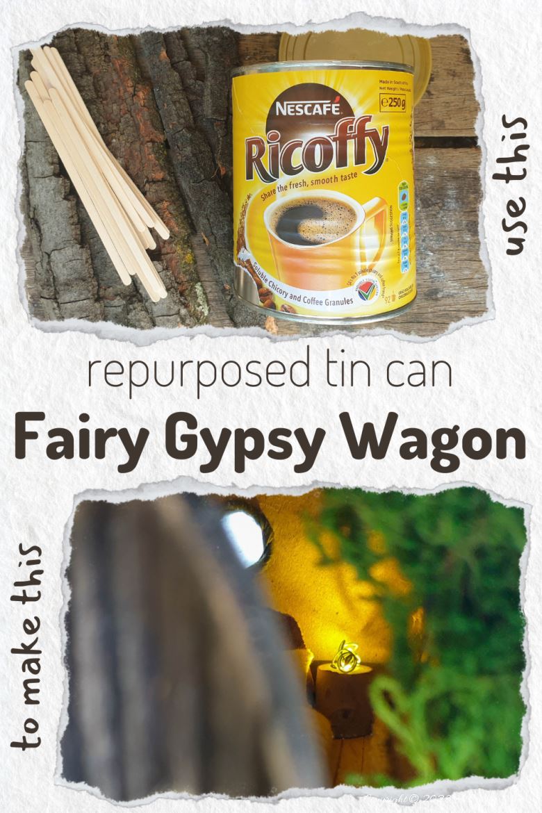 Check out this amazing repurposed tin can fairy Gypsy wagon tutorial! This whimsical creation will add a touch of magic to any garden or outdoor space, and it&rsquo;s perfect for any fairy or Gypsy looking for an adventure. Plus, it's a great way to reduce waste and give new life to throw-away stuff. What do you think of this creative and eco-friendly DIY project? Would you live in a tiny home like this? Get the full tutorial at A Crafty Mix
