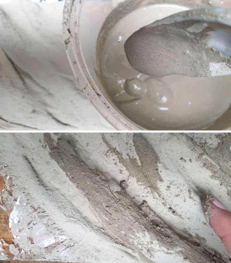 Add a second and third layer to the fabric folds to strengthen the substrate