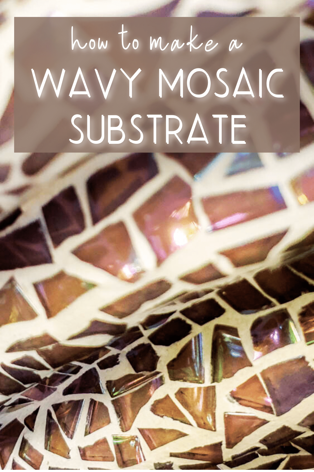 Creating your own mosaic substrate with folds and waves is both fun and rewarding. Not only does it add texture and depth to your artwork, but it also makes the final piece more dynamic and interesting. This step-by-step tutorial is filled with tips and tricks and will show you how to make your own using inexpensive materials that you can find anywhere. #ACraftyMix
