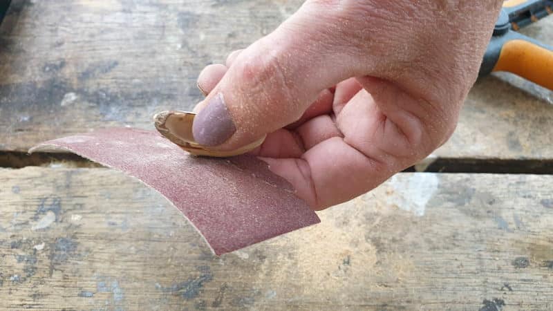 Sand the hull
