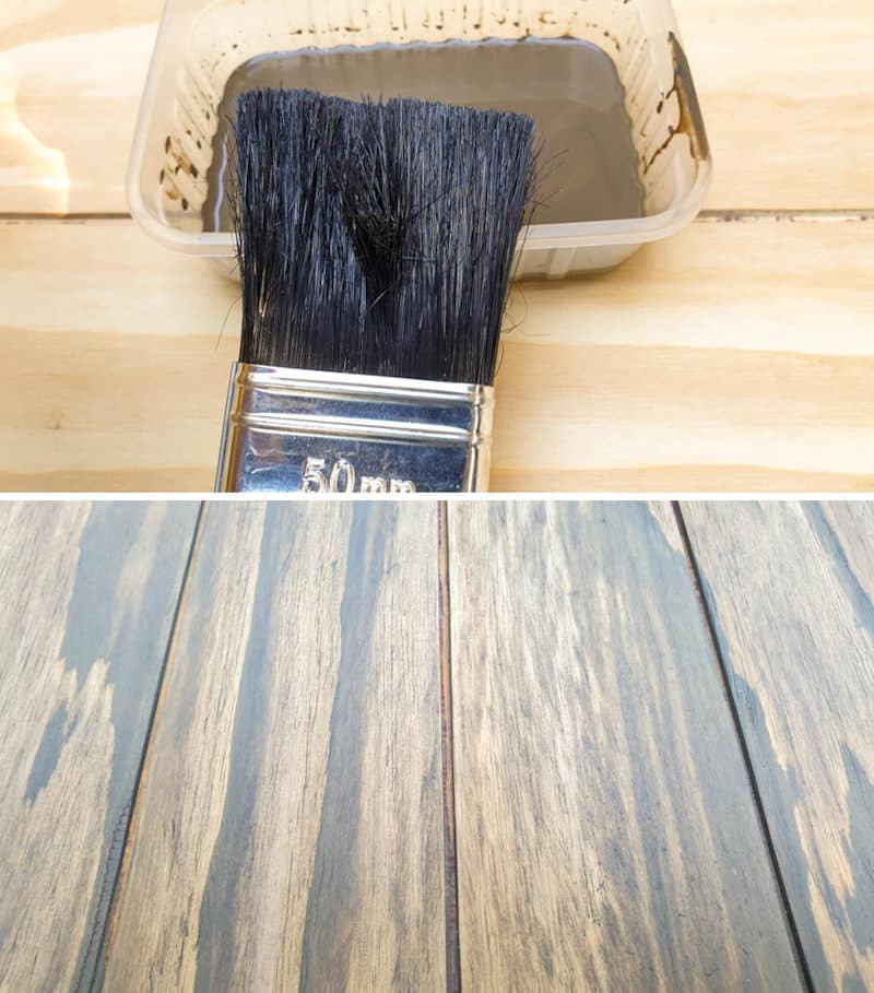 Stain or paint the boards to suit your d&eacute;cor or style