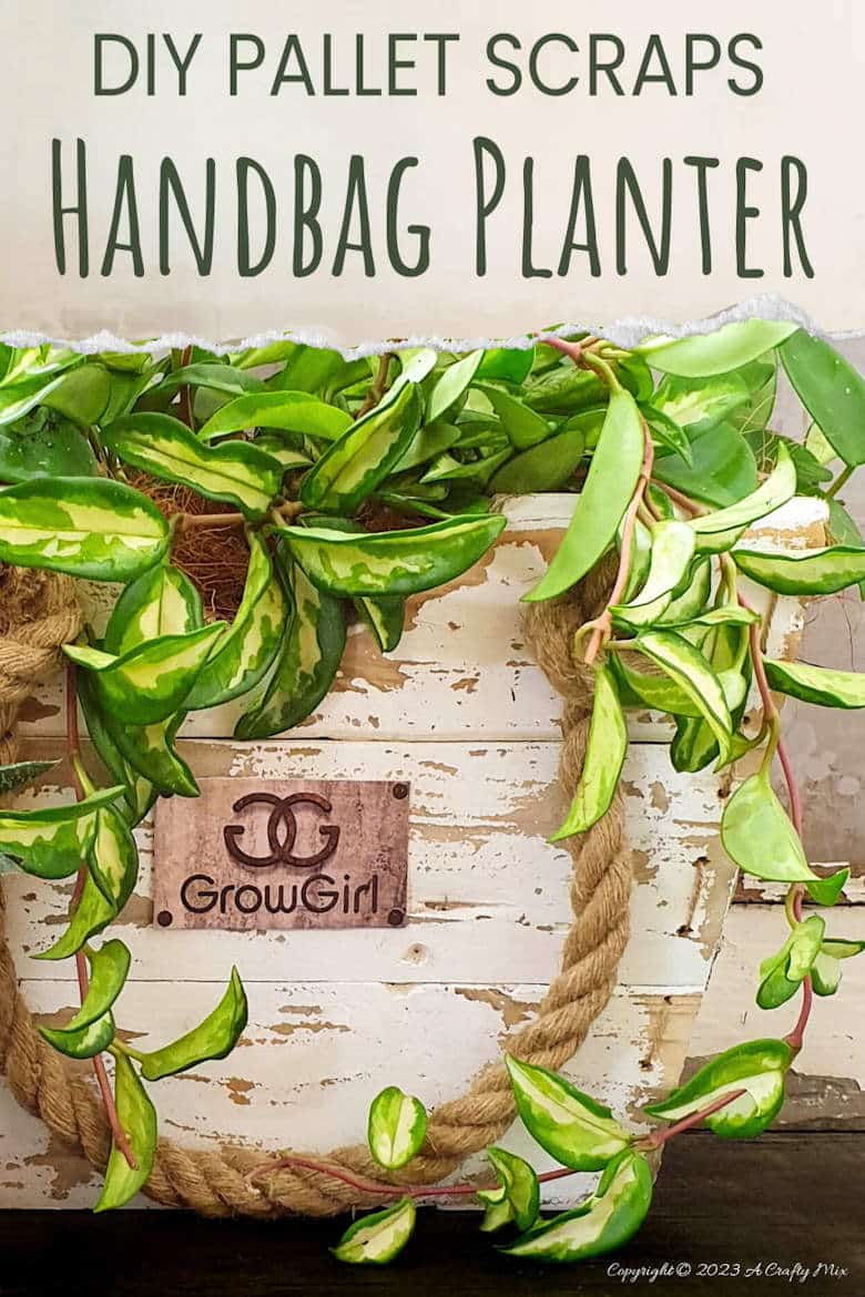 Who said upcycled planters can't be stylish? Our step-by-step tutorial will show you how to make a unique DIY pallet scrap handbag planter. This little gem will add a touch of whimsy and eco-friendly charm to any corner of your home, and it&rsquo;s easy to make too. #ACraftyMix