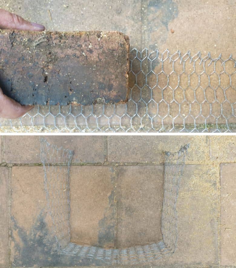 Shape the chicken wire into a "U"