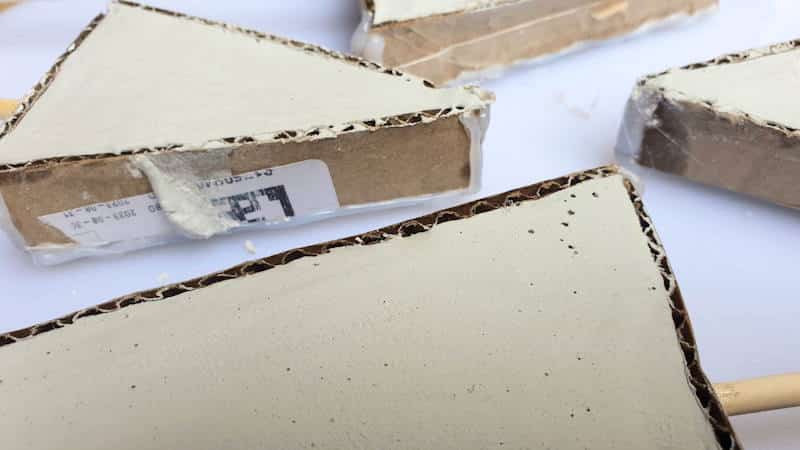 Leave the plaster of Paris to set for an hour