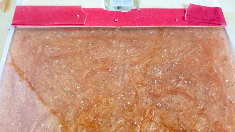Pour a second layer into the silicone mold