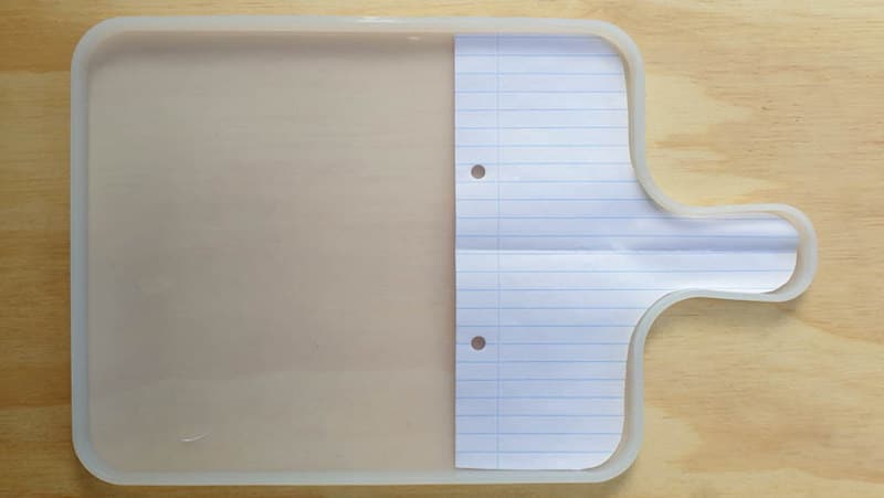 Create a template of the inside handle of the mold