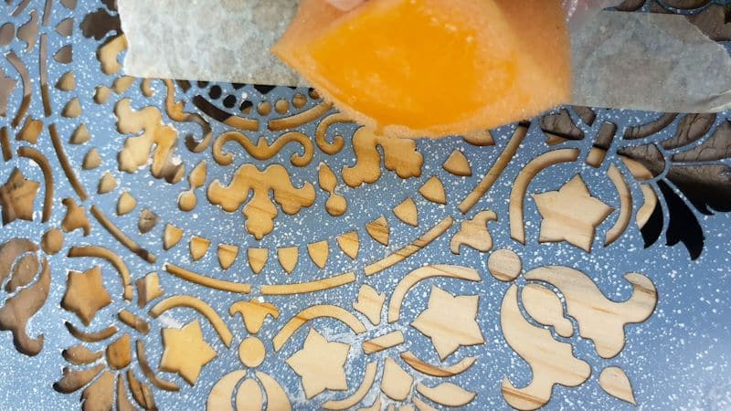 Apply the wood burning gel with a sponge, squeegee, or paintbrush