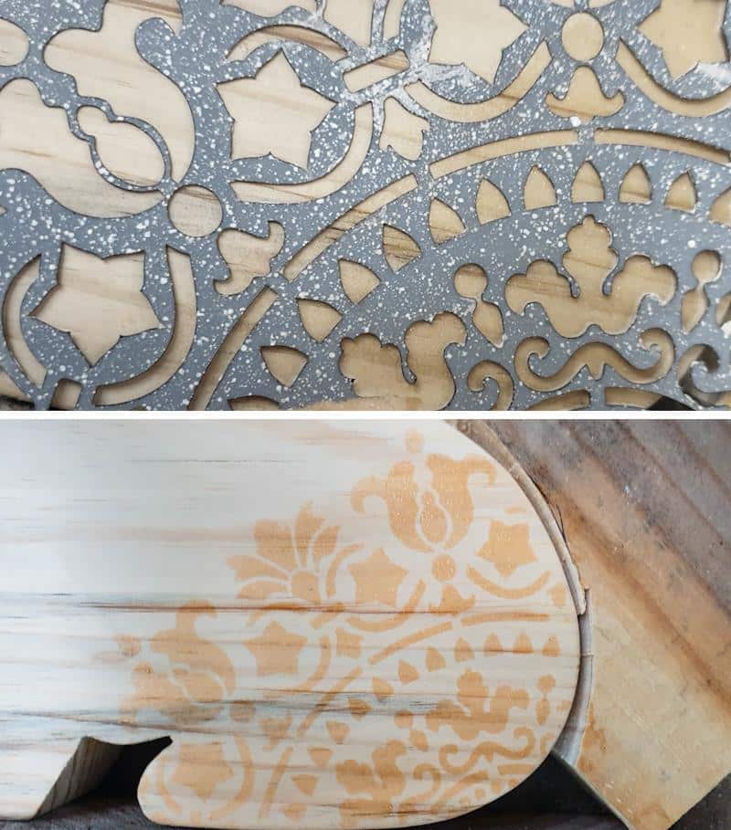 Apply the wood burning gel with a sponge, squeegee, or paintbrush