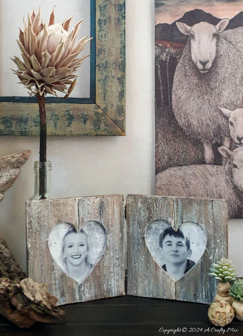 Love making budget-friendly home d&eacute;cor crafts? Come see how we made this hinged cardboard heart frame using shipping boxes and clothespins. It&rsquo;s the perfect handmade gift idea and an eco-friendly, inexpensive way to show some love. Get the full tutorial at A Crafty Mix.