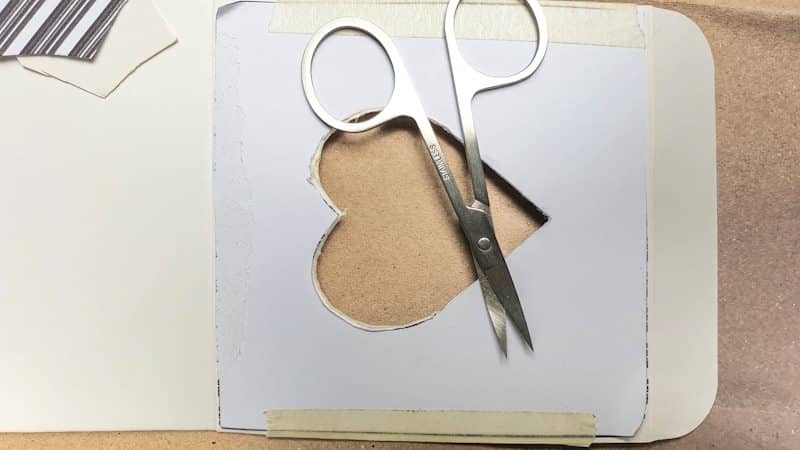 When cutting out rounded corners use a nail scissors